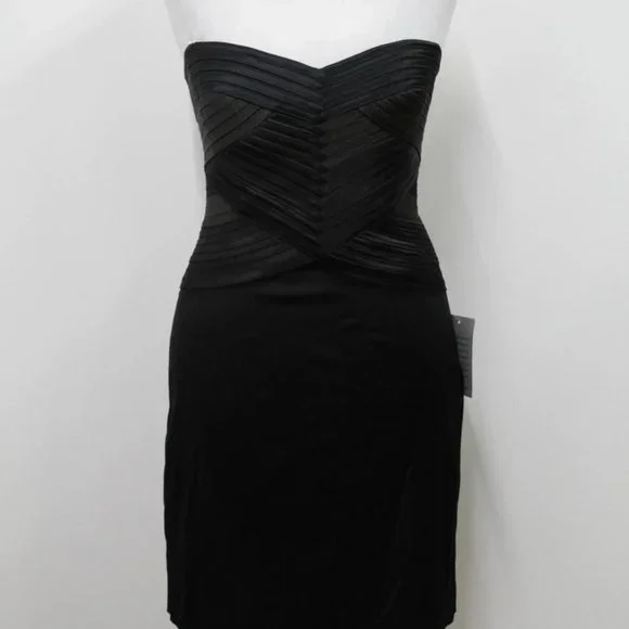 bcbg black comb dress Babe Gown Black / 8